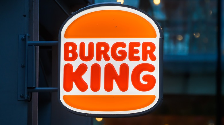The Burger King sign