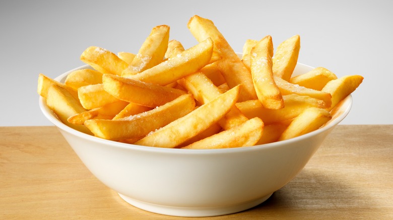 A bowl of french fries