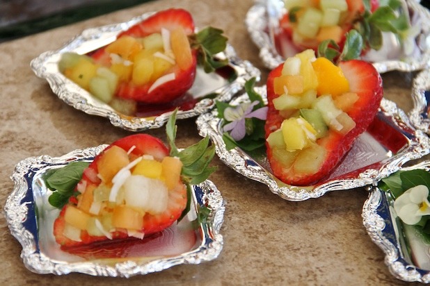 Stuffed Strawberries from Chef Ann Blackwood of Kalahari. 