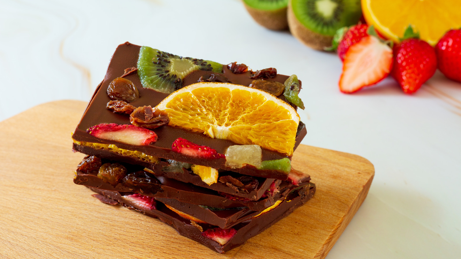 Add Dried Fruit To Chocolate Bark For A Lovely Tart Bite