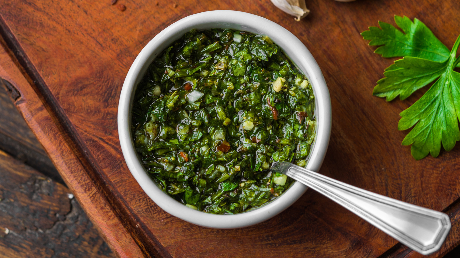 Add cabbage to chimichurri sauce for an earthy take on a classic