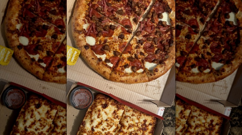 Stuffed crust pizza from Pizza Hut