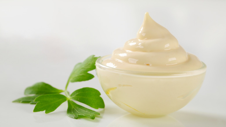 Ramekin of mayonnaise