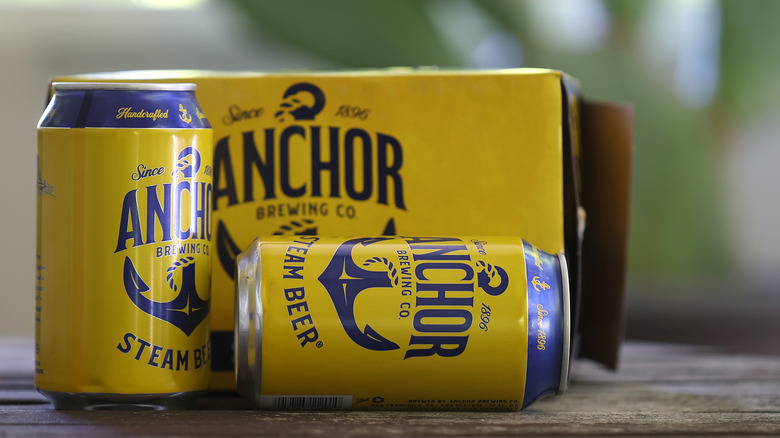 Anchor Brewing Steam Beer cans