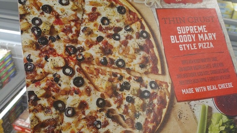 Mama Cozzi's Supreme Bloody Mary-Style Pizza in the Oak Creek, Wisconsin Aldi store
