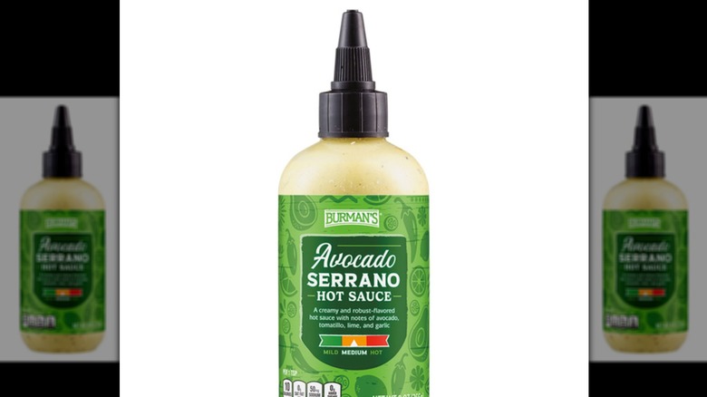 Burman's avocado serrano sauce