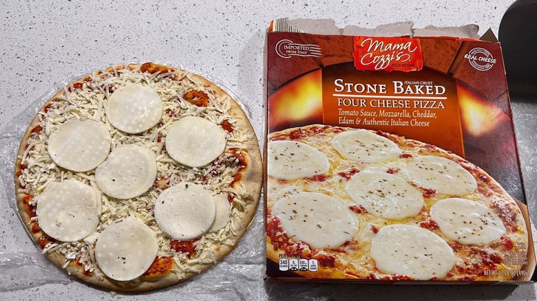 Mama Cozzi's stone baked four cheese pizza