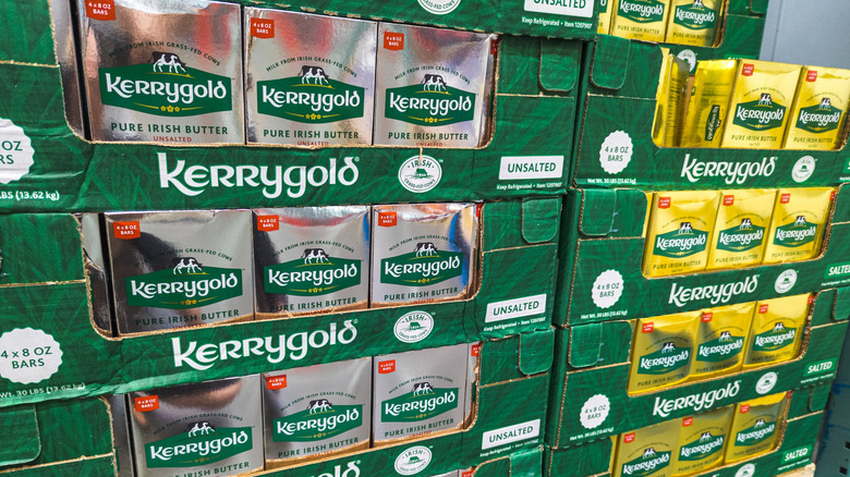 Kerrygold butter section at a Costco Warehouse