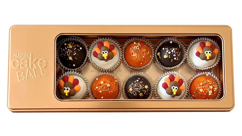 Costco Austin Thanksgiving themed cake balls