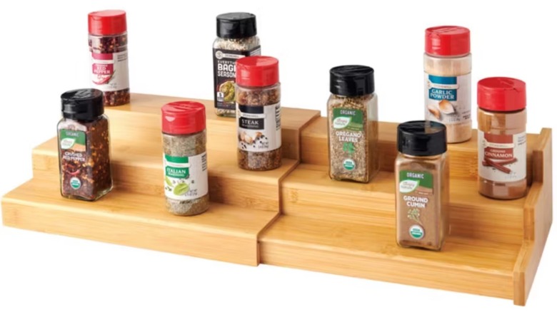 Aldi bamboo spice rack