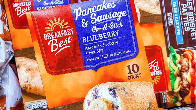 Aldi Pancakes and Sausage on a Stick