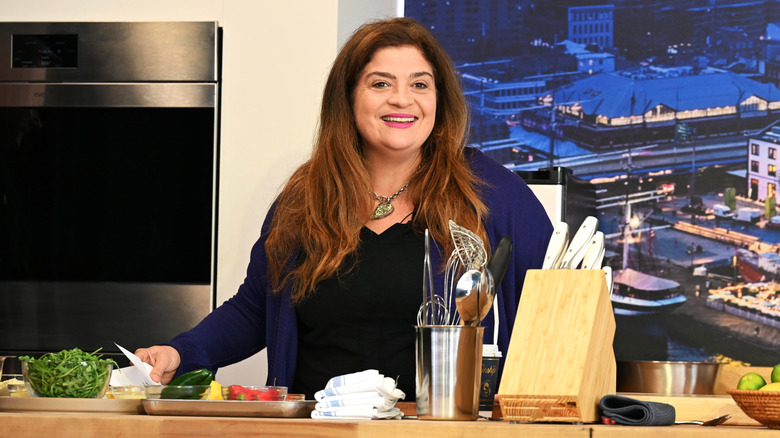 Alex Guarnaschelli in a kitchen