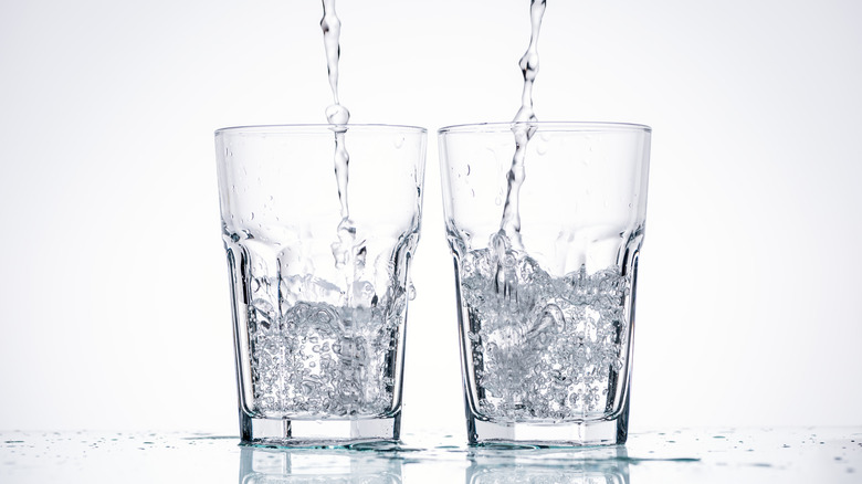 two glasses of water