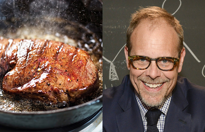 Alton Brown Cooking His Steak With Mayonnaise Is Actually a Genius Hack