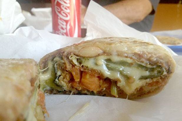 3) La Azteca Tortilleria, Los Angeles: Chile Relleno Burrito