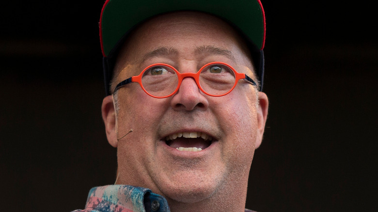 Close-up of Andrew Zimmern