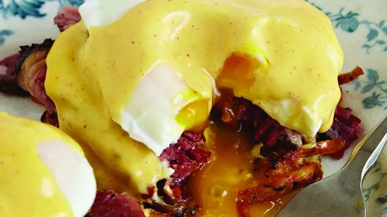 Eggs Benedict with pastrami