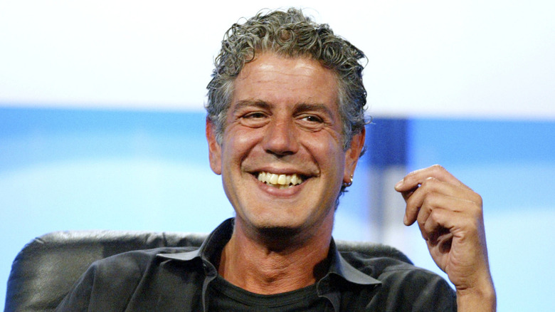 Anthony Bourdain smiling