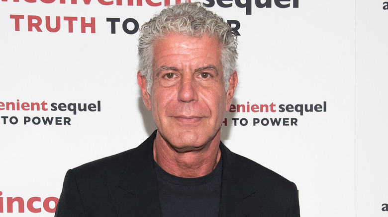 Anthony Bourdain at a premier