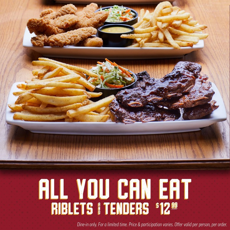 Applebee's chicken and riblets
