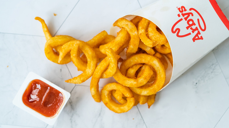 Arby's fries with sauce