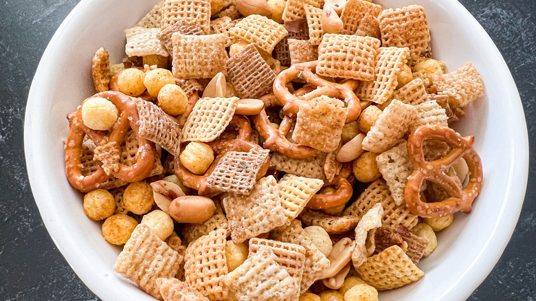 bowl of Chex mix 