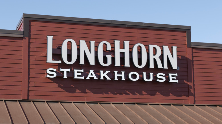 Exterior signage on a LongHorn Steakhouse