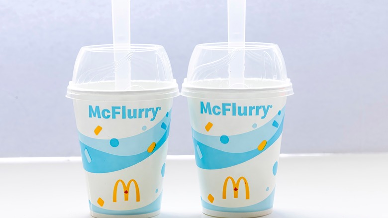 two McFlurry cups