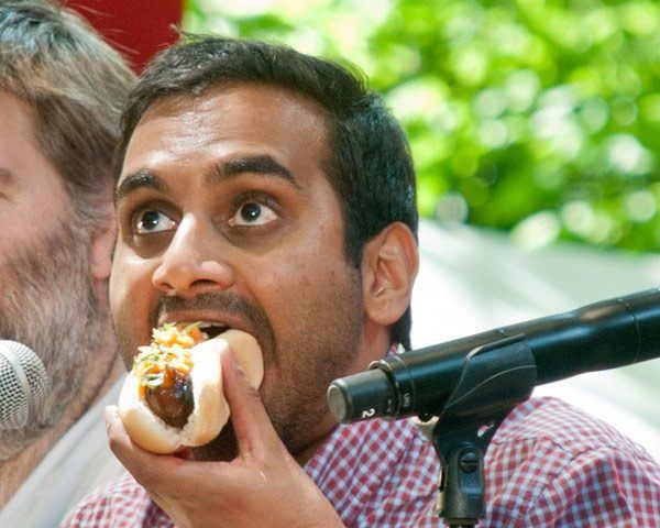 Aziz Ansari Adorably Compares his Chef Girlfriend to Salad