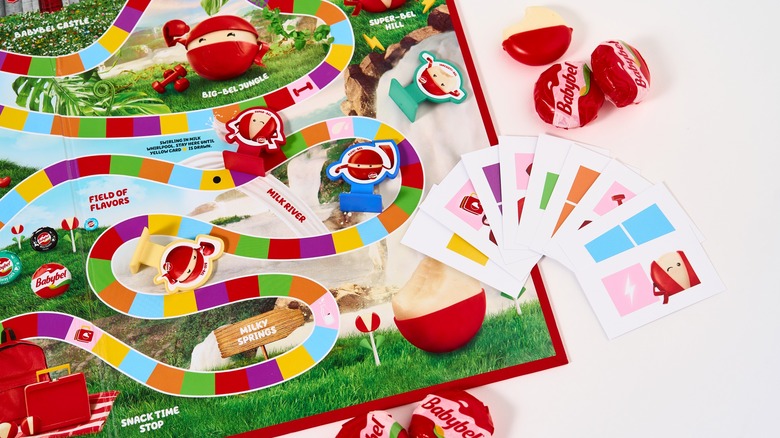 Babybel Goodness Land board game with Babybel cheese