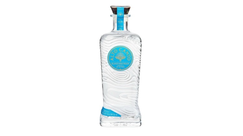 A bottle of Alto Canto Blanco High Proof tequila