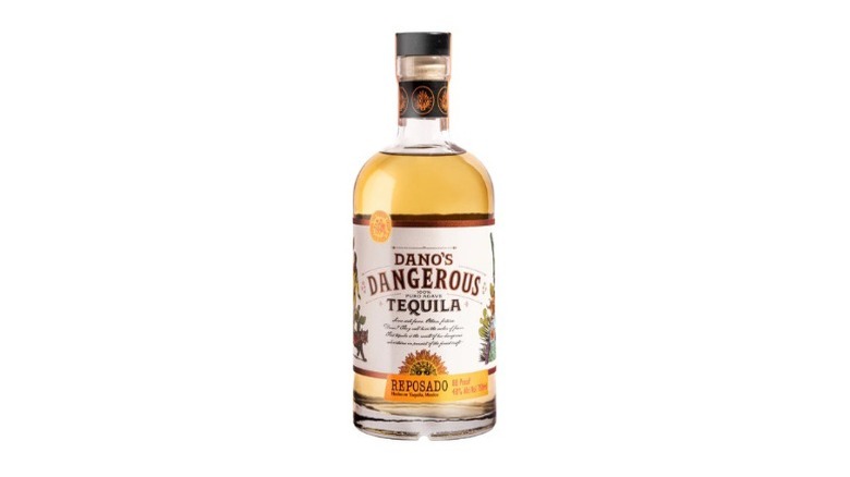 A bottle of Dano's Dangerous Tequila Reposado
