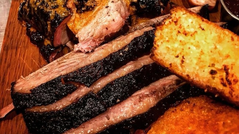 Platter with brisket at Terlingua