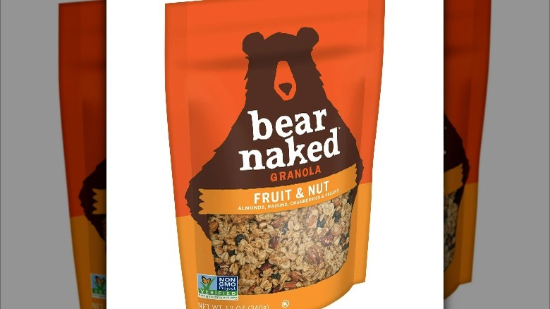 A bag of the Fruit and Nut flavored granola.