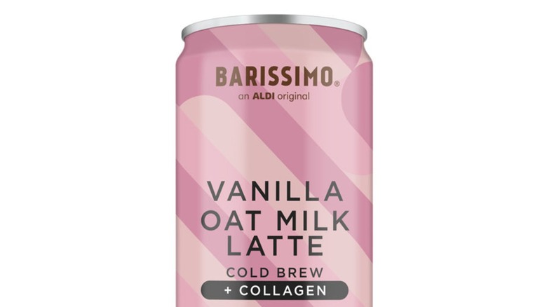 A can of Barissimo Oat Milk Latte, Vanilla