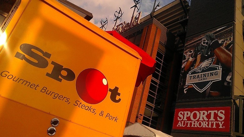Spot Gourmet Burgers sign