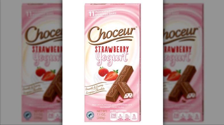 A Choceur Strawberry Yogurt Filled Mini Chocolate Bars