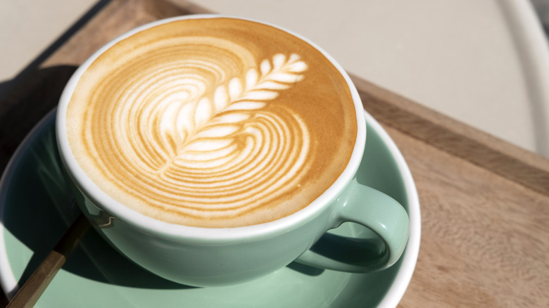 A cup of latte