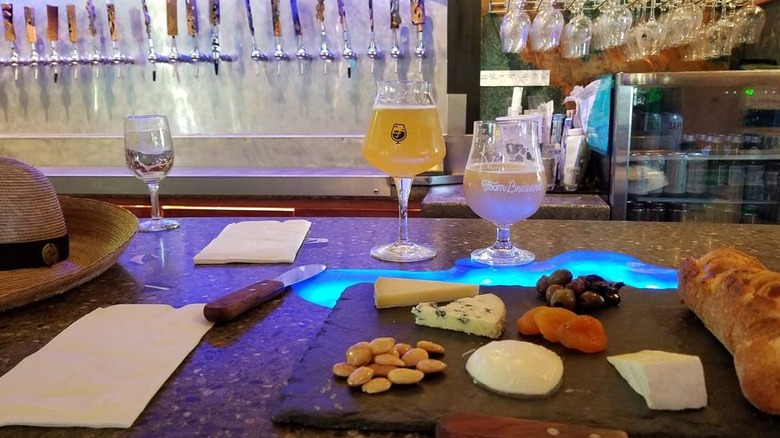 Foam Brewers beer and charcuterie