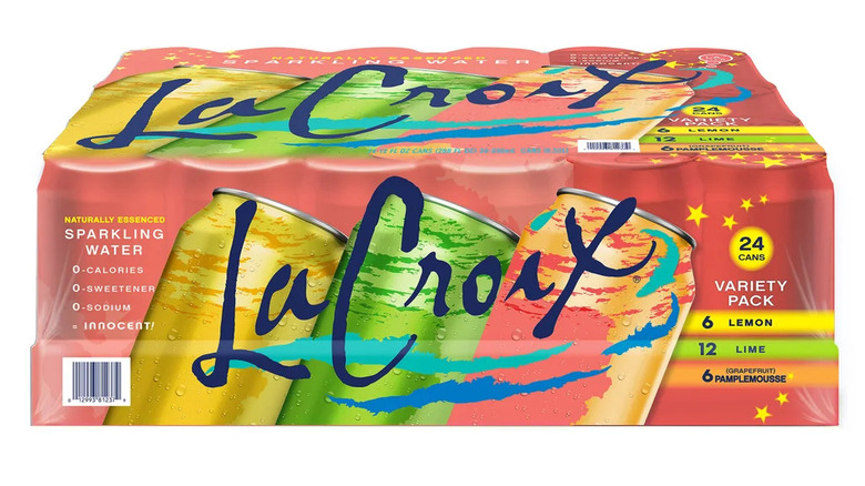 LaCroix variety pack on white background