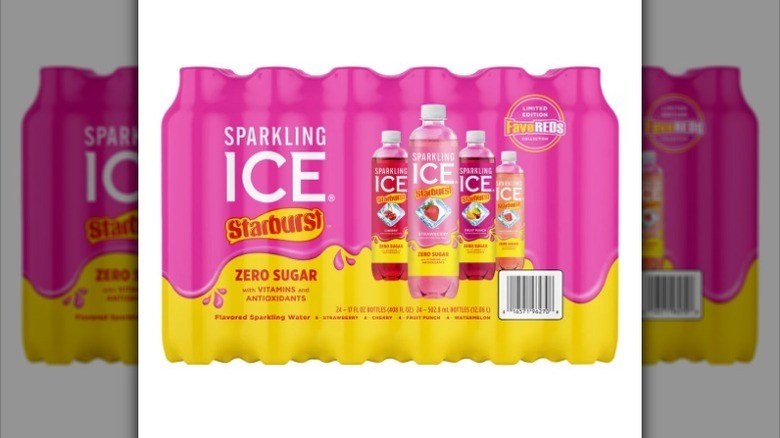 Starburst Sparkling Ice variety pack on white background