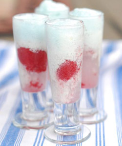Red White and Blue Ice Cream Sodas