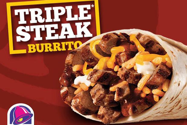 2. Taco Bell's Triple Steak Burrito 