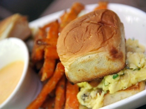 Bacon-Egg‐Cheese Sliders at Traif