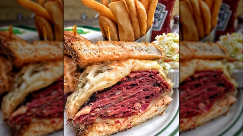 Brent's black pastrami Reuben