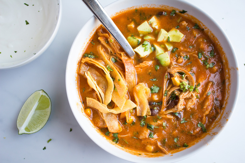 Best slow cooker chicken recipes - tortilla soup
