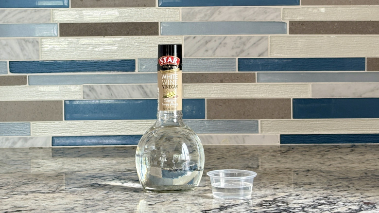 Bottle of ﻿Star Italian Kitchen's white wine vinegar