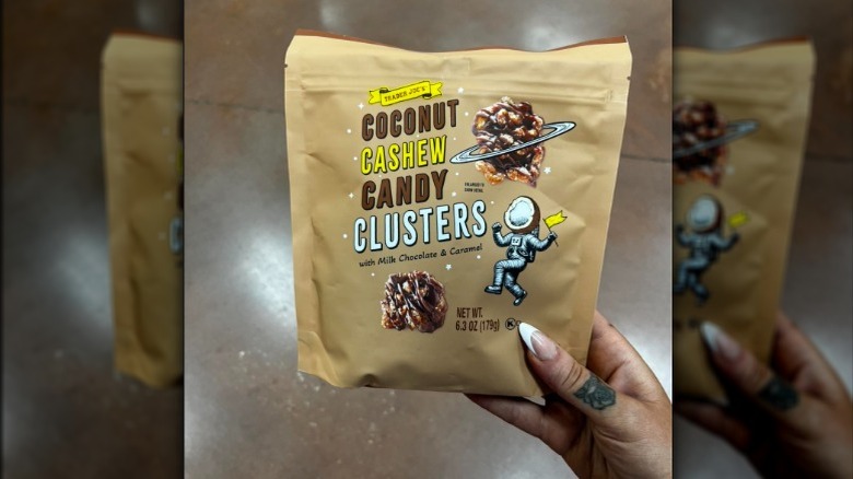 Bag of Trader Joes Coconut cashew candy clusters