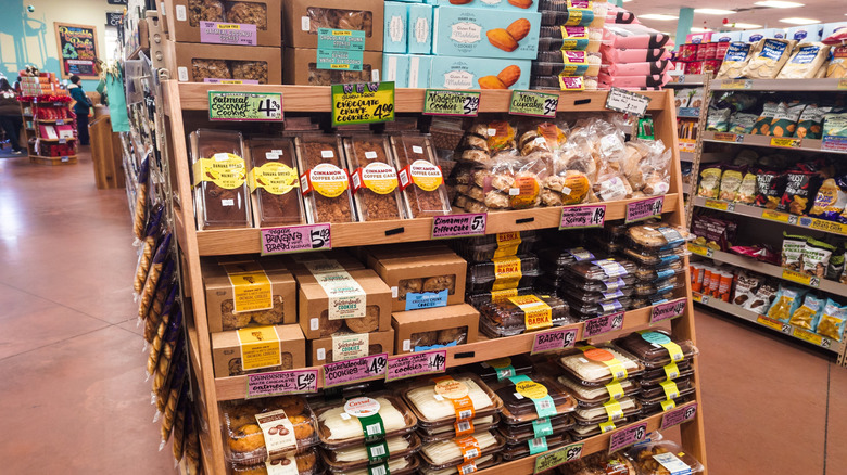 Snack shelf at Trader Joe's