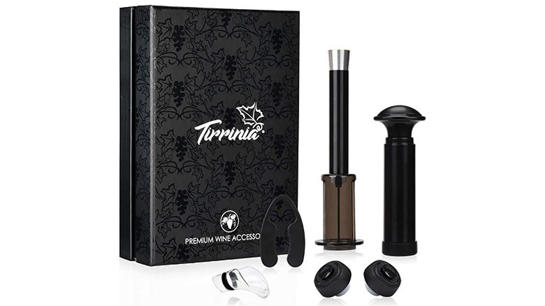 Wine opener with accessory kit